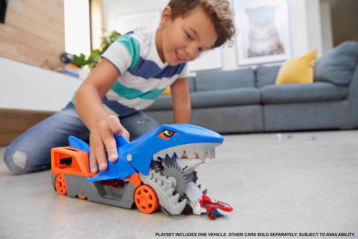 Hot Wheels - Shark Chomp Transporter Legesæt