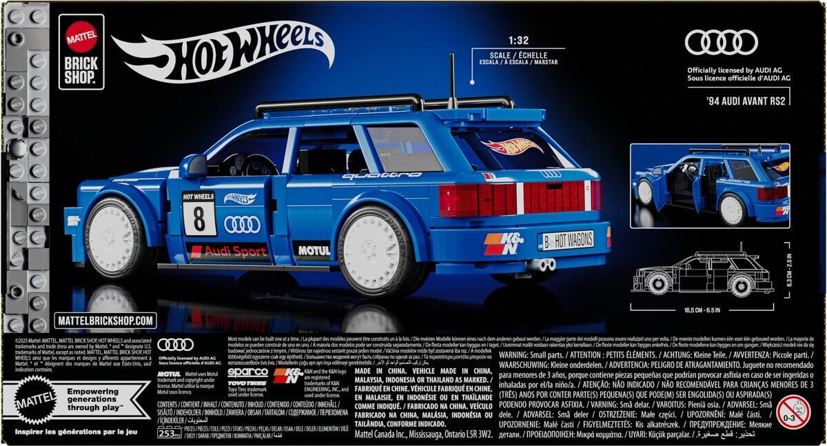 Mattel Brick Shop Jgr28 - 94 Audi Avant Rs2 - Hot Wheels Speed