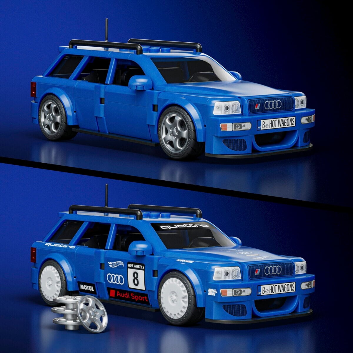 Mattel Brick Shop Jgr28 - 94 Audi Avant Rs2 - Hot Wheels Speed