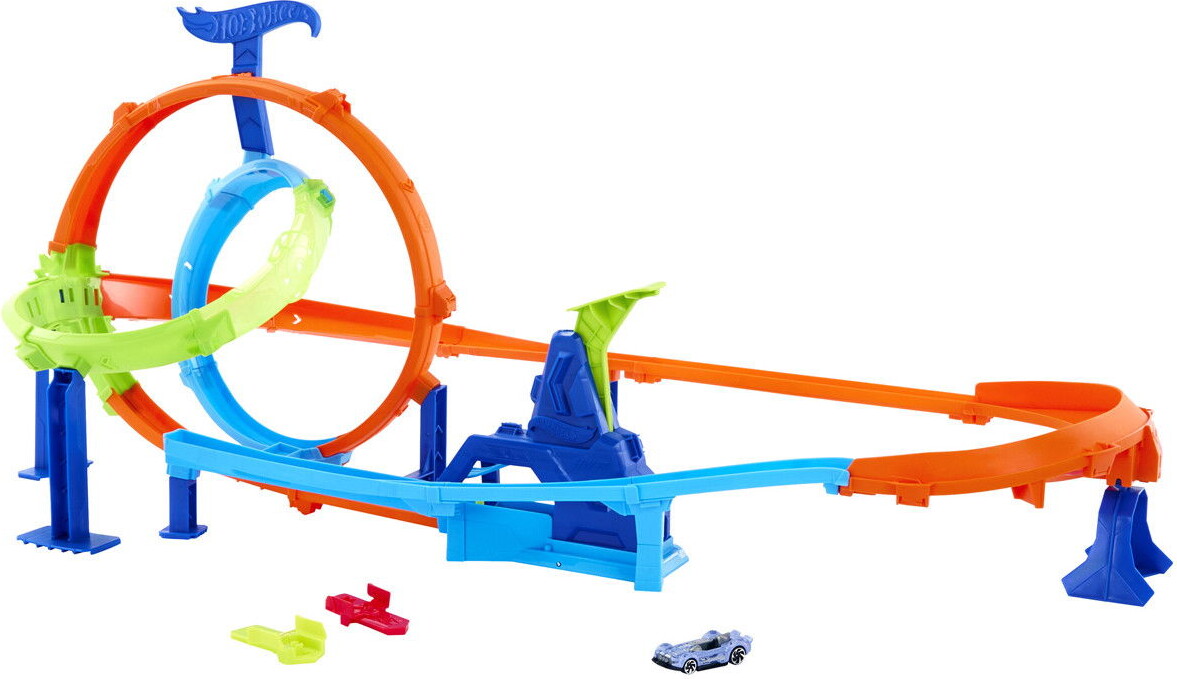 Hot Wheels - Rapid Launch Cyclone - Loop Bane - Stunt Tracks