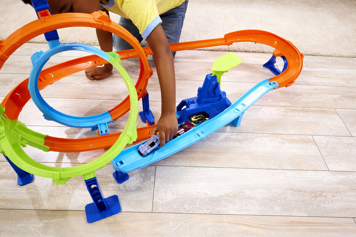 Hot Wheels - Rapid Launch Cyclone - Loop Bane - Stunt Tracks