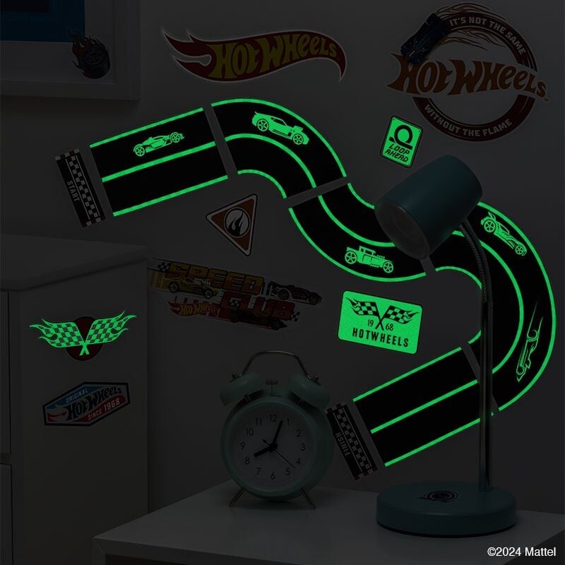 Hot Wheels - Vægklistermærker Til Børn
