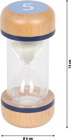 Small Foot - 3 Timeglas Til Børn - 1 3 Og 5 Minutter - Træ