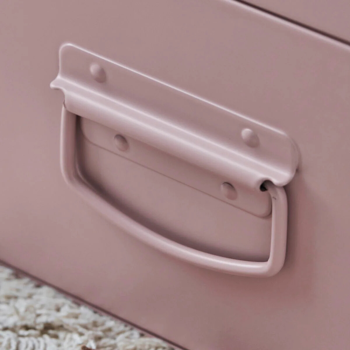 House Doctor - Æsker Til Opbevaring - Metal - Beige Og Rosa - 2 Stk