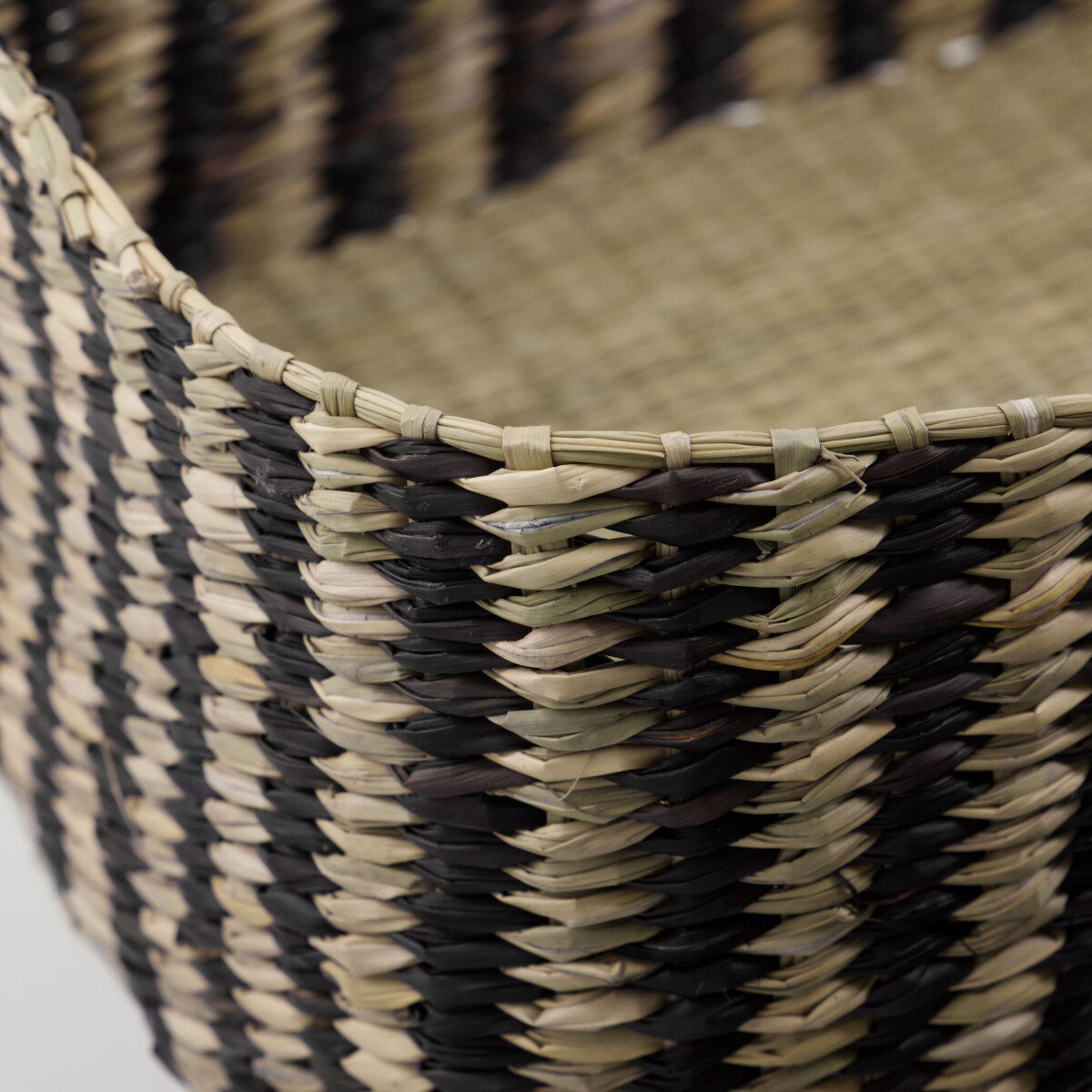 House Doctor - Opbevaringskurve Med Låg - Shoo - Brunstribet - 2 Stk