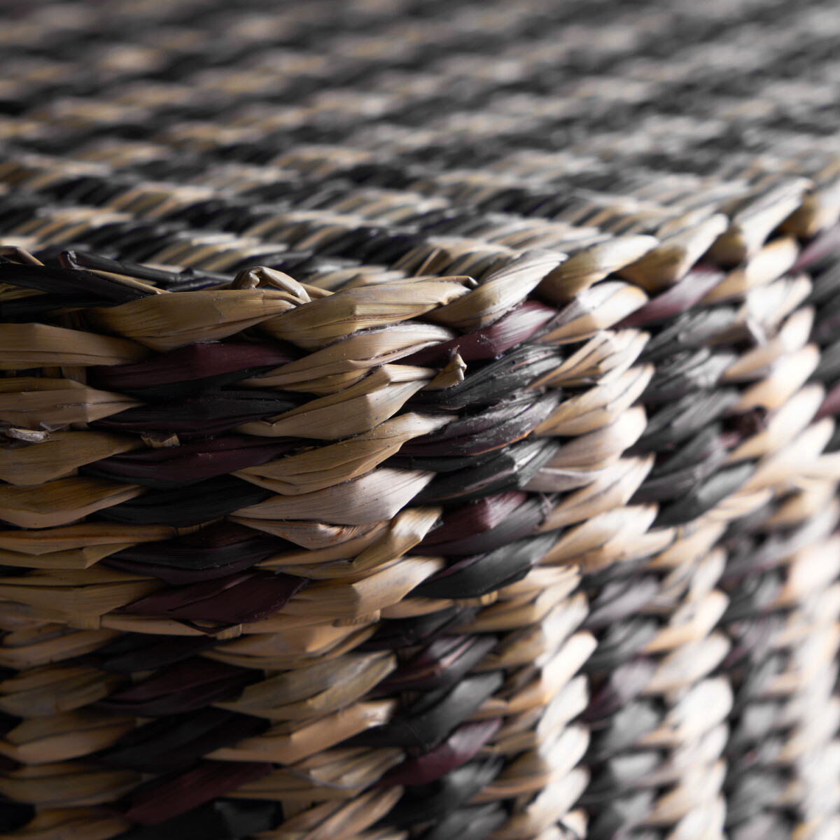 House Doctor - Opbevaringskurve Med Låg - Shoo - Brunstribet - 2 Stk