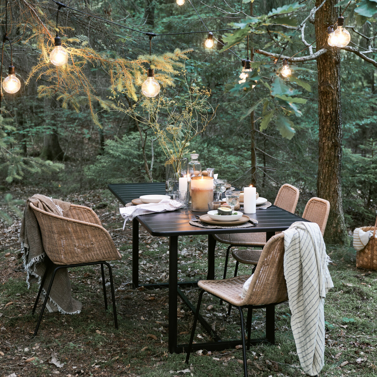 House Doctor - Havebord - Helo - Sort - 90X200 Cm