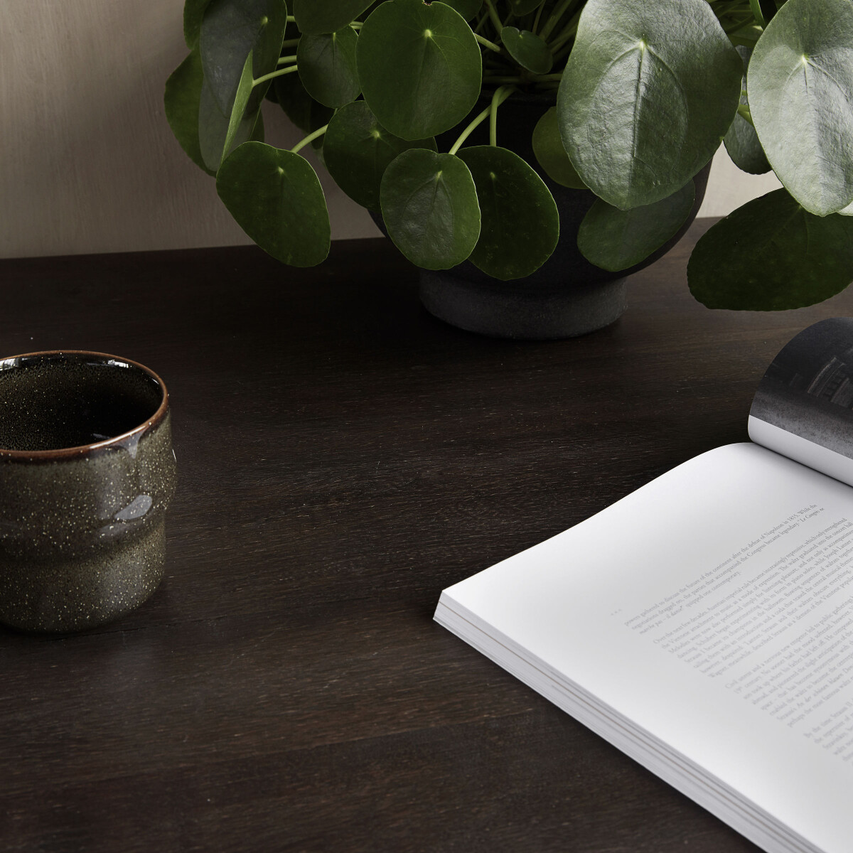 House Doctor - Spisebord Til 2 Personer - Slated - Sortbejdset - 70X70 Cm