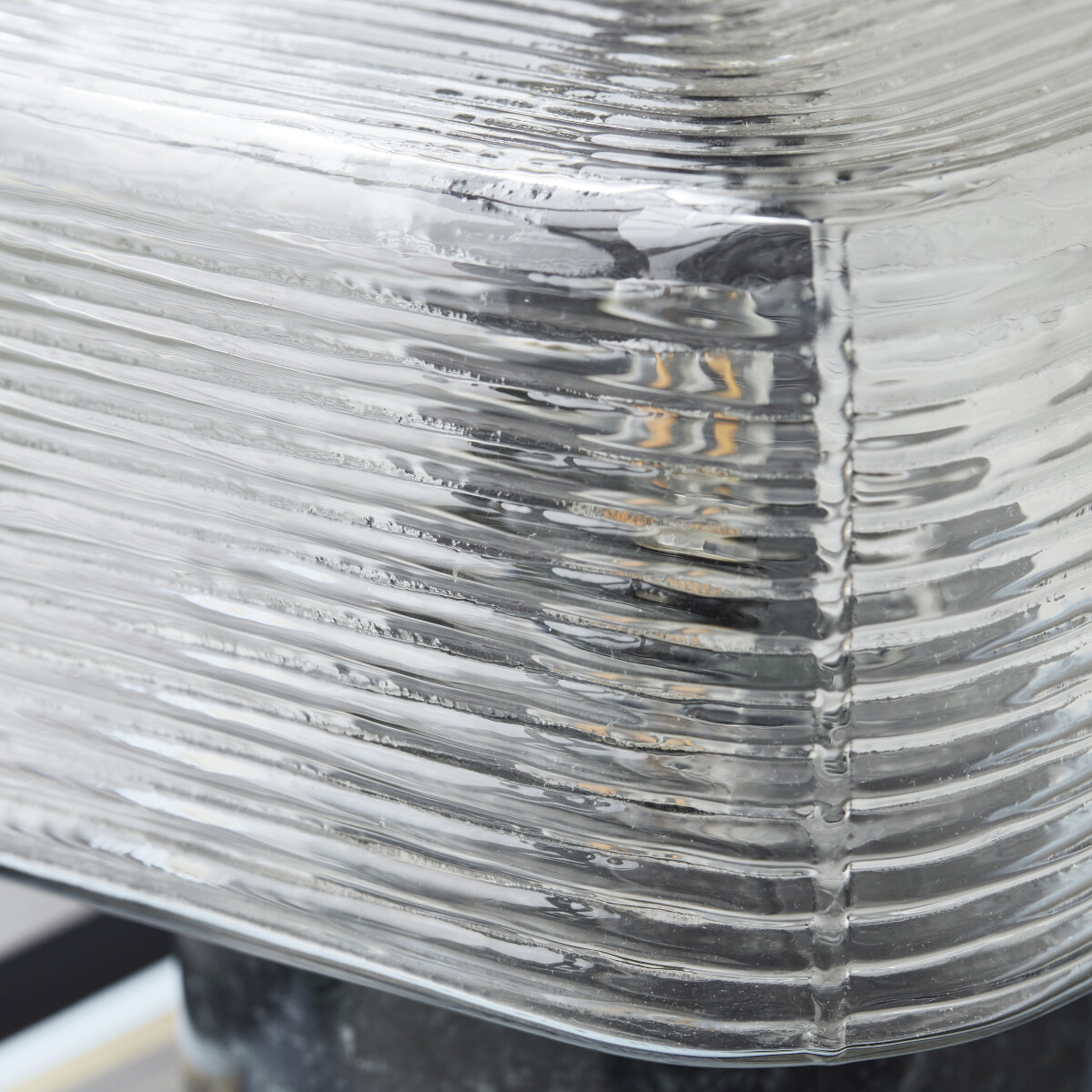 House Doctor - Bordlampe - Neat - Marmor - Grøn - H 20 5 Cm