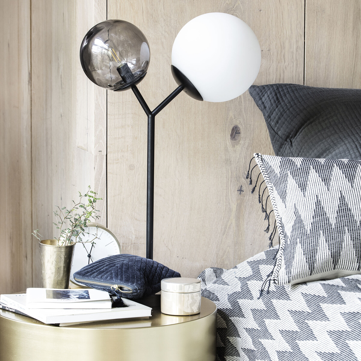 House Doctor - Bordlampe - Twice - Sort - H 65 Cm