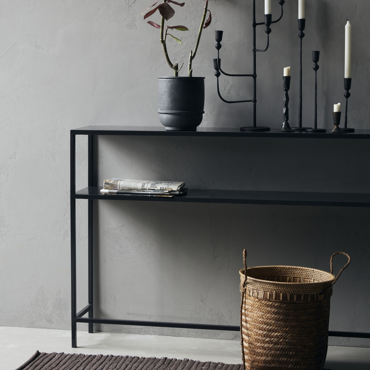 House Doctor - Konsolbord - Fari - Sort - 85X24X120 Cm