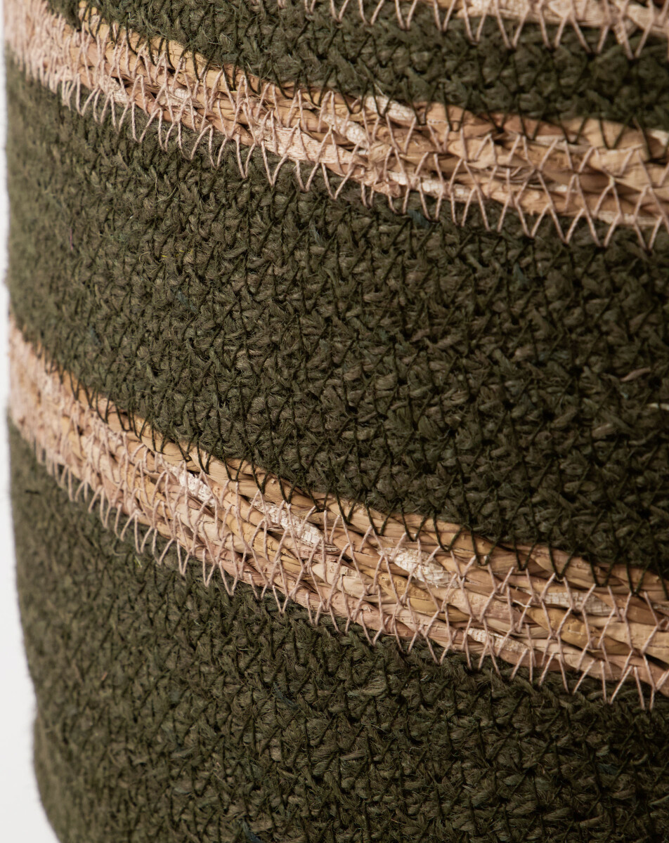 House Doctor - Vasketøjskurve Med Låg - Laundry - Army - 2 Stk