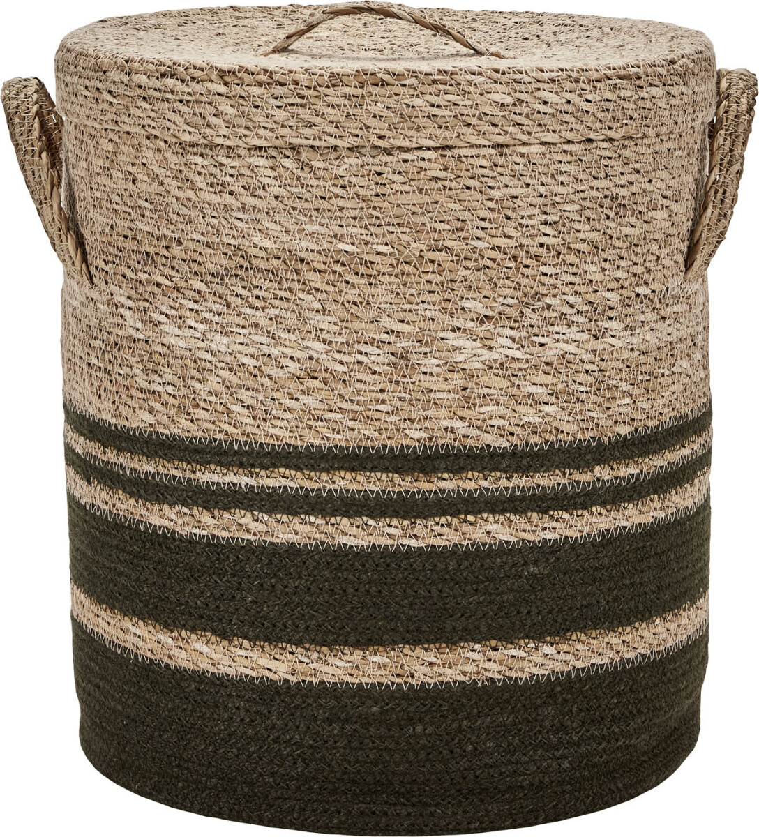 House Doctor - Vasketøjskurve Med Låg - Laundry - Army - 2 Stk