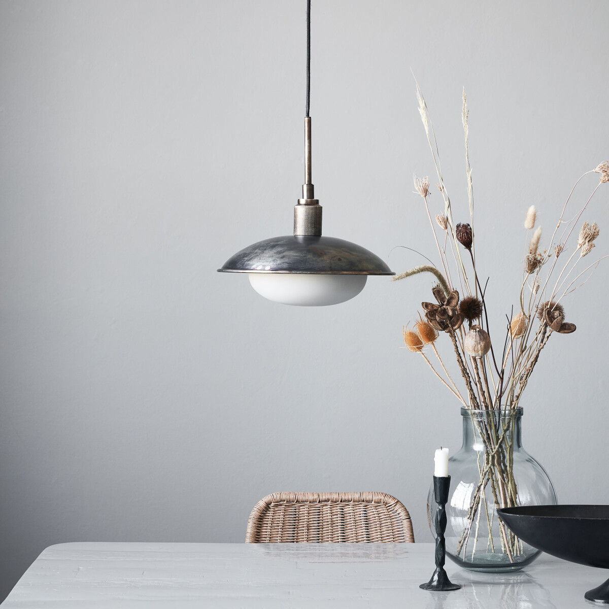 House Doctor - Pendel Lampe - Boston - Antik Brun - Ø 32 Cm