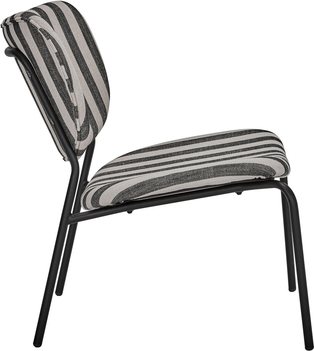 House Doctor - Loungestol - Hdlonga - Indendørs - Sort Råhvid