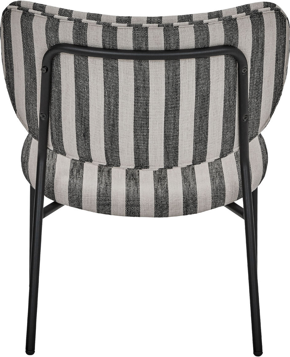 House Doctor - Loungestol - Hdlonga - Indendørs - Sort Råhvid