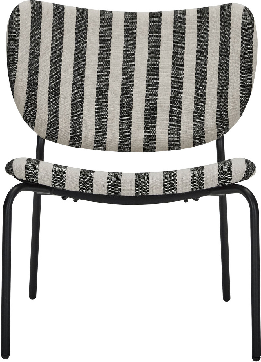 House Doctor - Loungestol - Hdlonga - Indendørs - Sort Råhvid