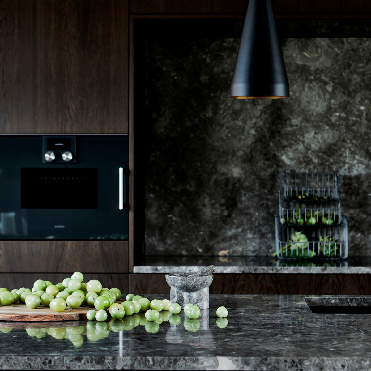 House Doctor - Morter Med Støder - Kulti - Marmor - Grå Brun