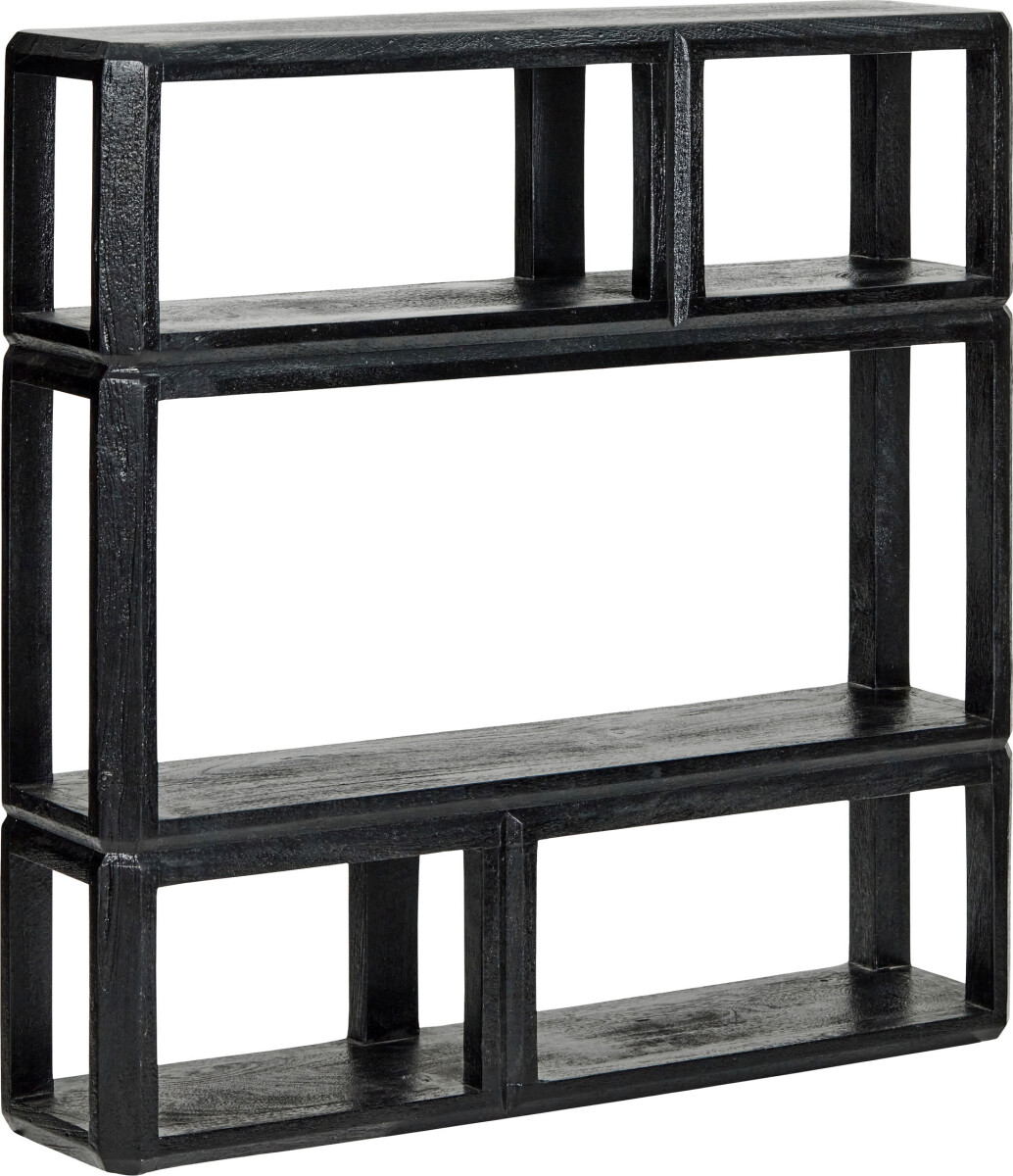 House Doctor - Vægreol - Mono - Mango Træ - Sort - 90X90 Cm