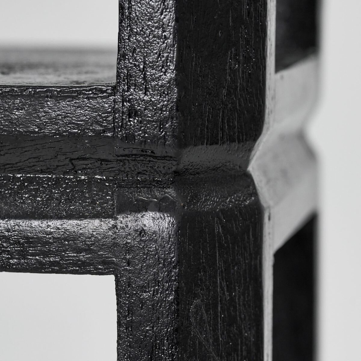 House Doctor - Vægreol - Mono - Mango Træ - Sort - 90X90 Cm