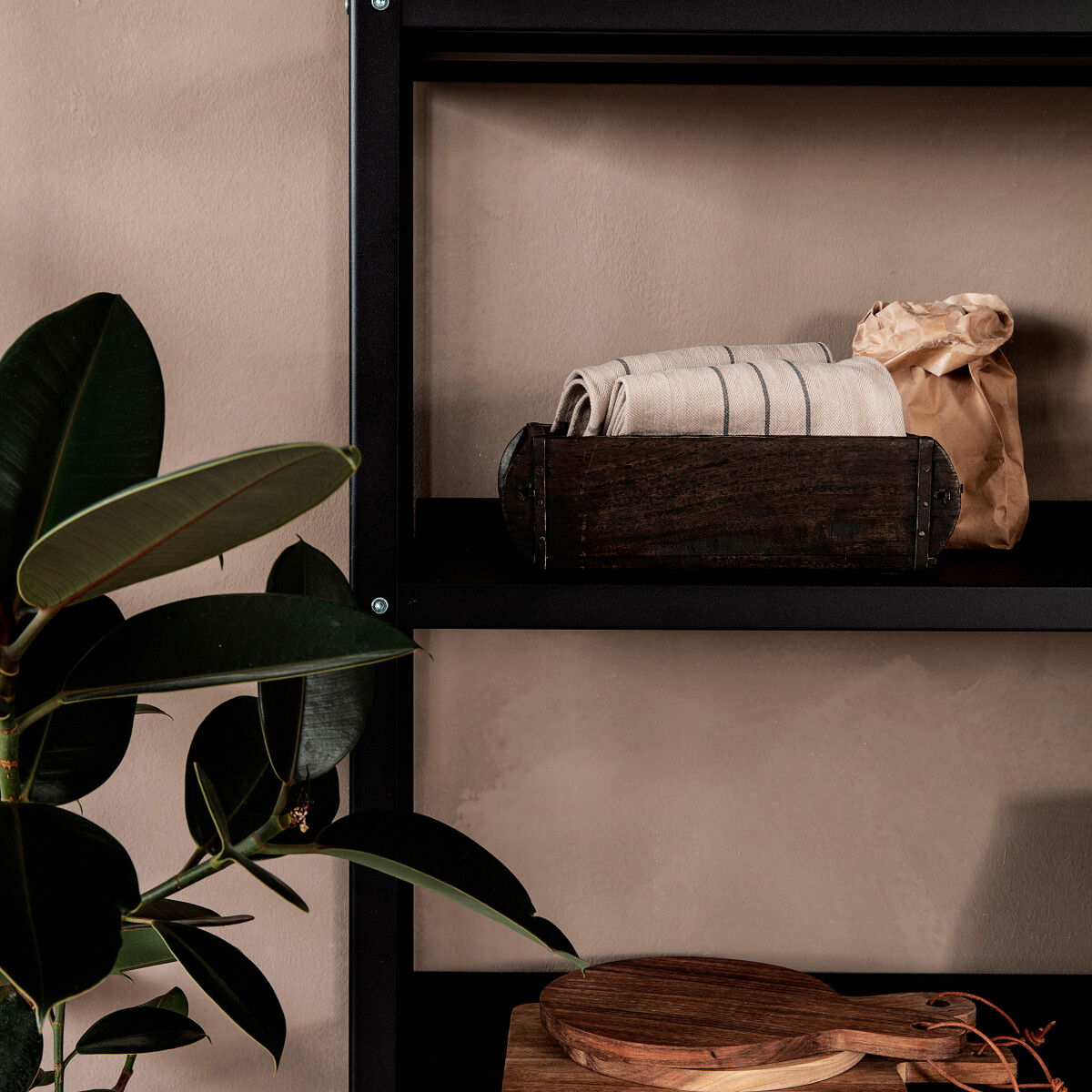 House Doctor - Reol - Use - Stål - Sort - 200X30X90 Cm