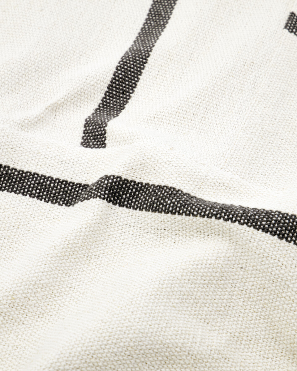 House Doctor - Sengetæppe - Nula - Hvid Og Brun - 240X160 Cm