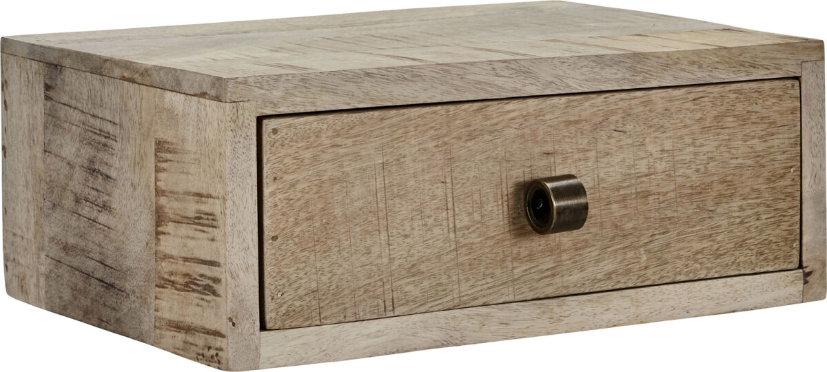 House Doctor - Sengebord Med Skuffe - Bedsi - Natur - 14X35X25 Cm