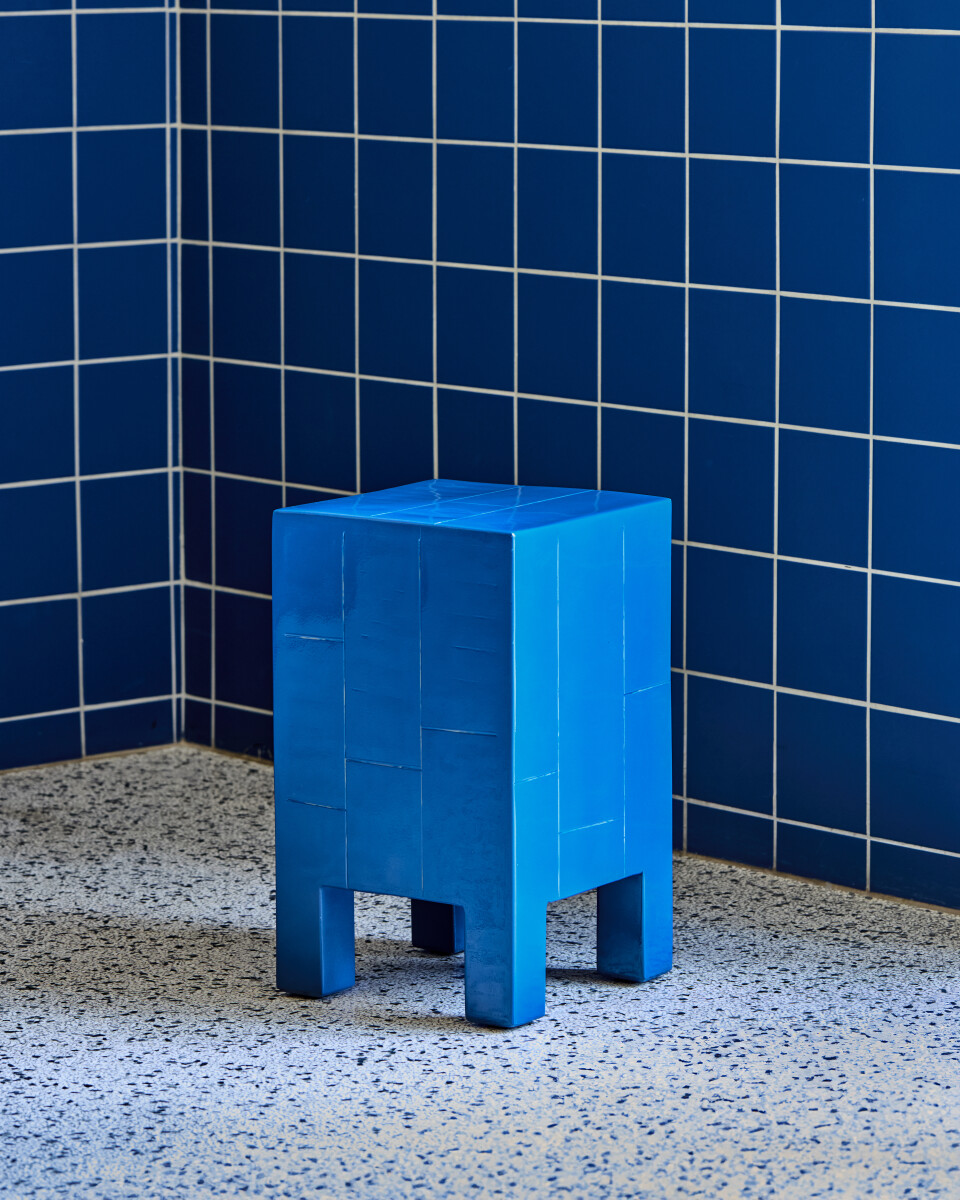 House Doctor - Sidebord - Hdbrick - Mangotræ Mdf - Firkantet - Blå