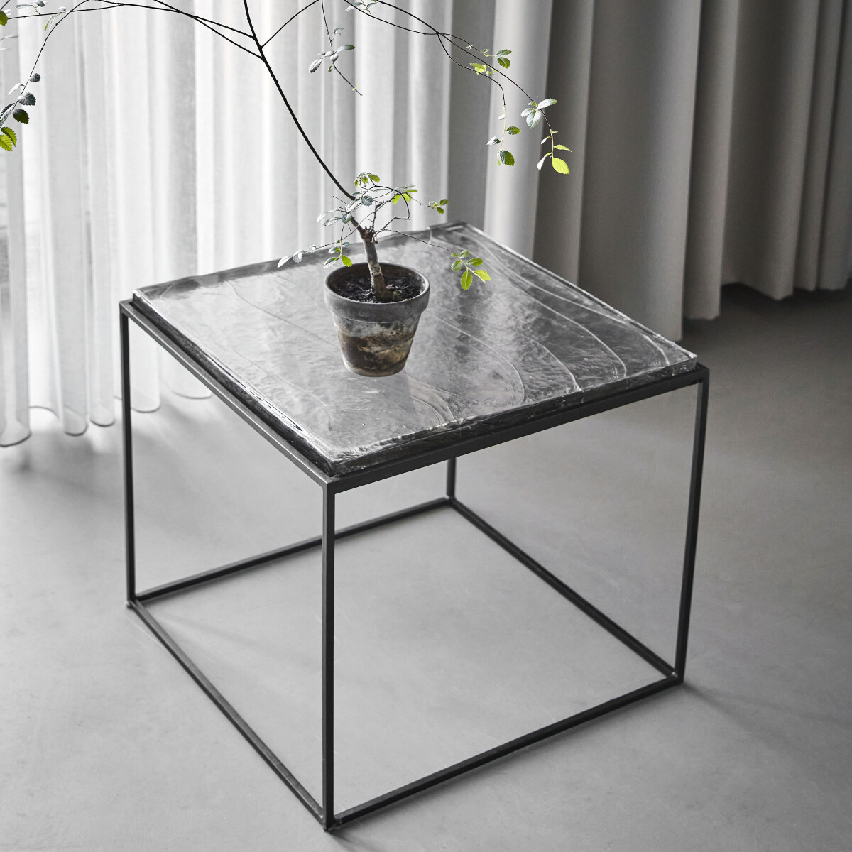 House Doctor - Sidebord - Stak - Glas - Klar - 43 5X50X50 Cm