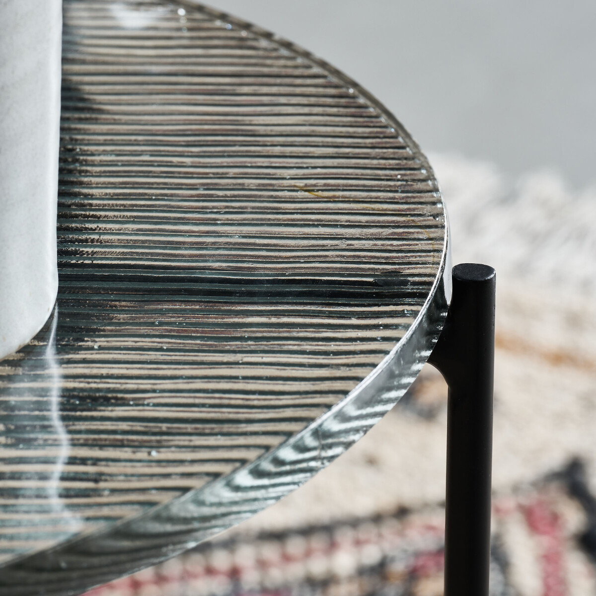 House Doctor - Sidebord - Tamu - Sort - Ø 40 Cm