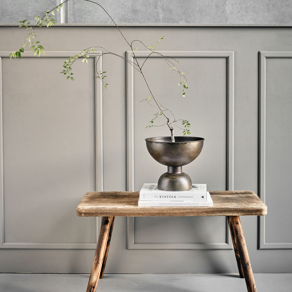 House Doctor - Dekorationsskål Med Fod - Tala - Antik Brun