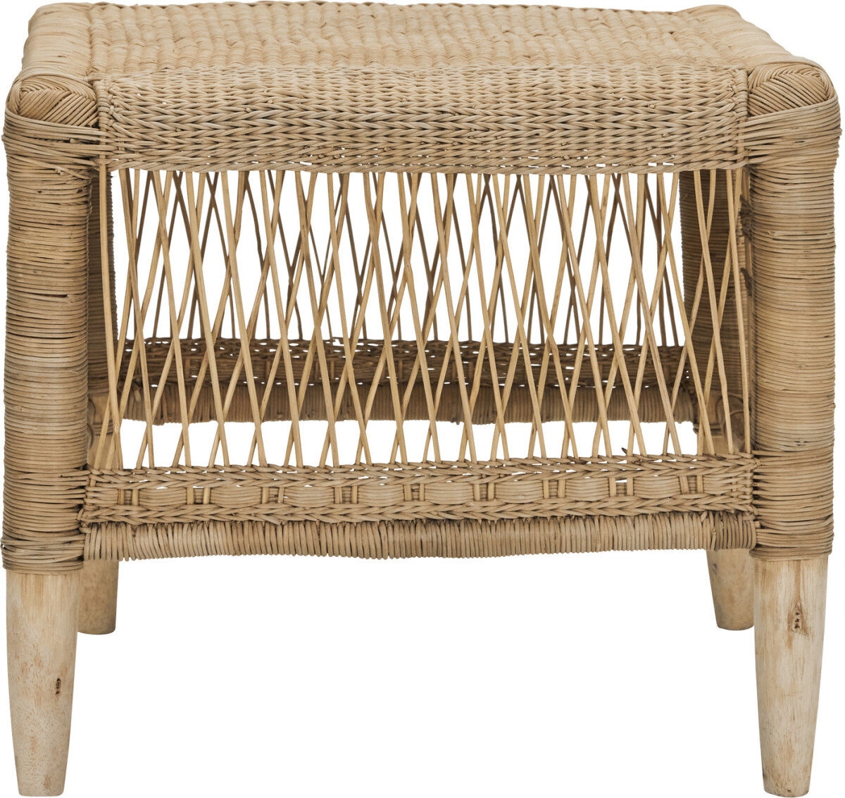House Doctor - Skammel - Rika - Rattan - Natur - 40X45X45 Cm