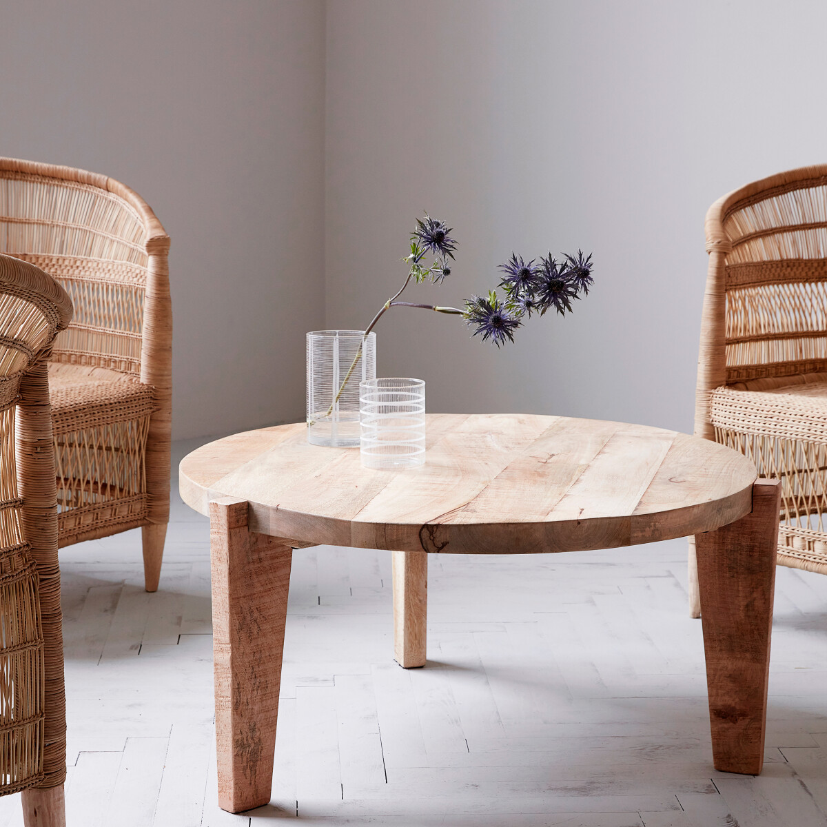 House Doctor - Sofabord - Bali - Natural - Ø 80 Cm