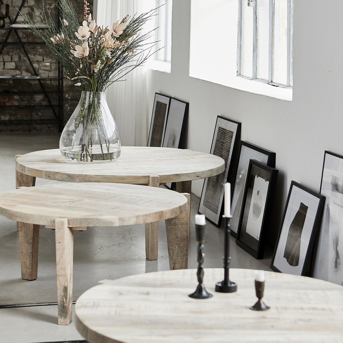 House Doctor - Sofabord - Bali - Natural - Ø 110 Cm