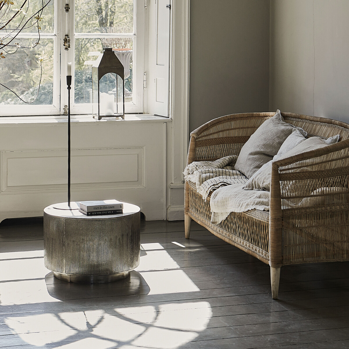 House Doctor - Sofabord - Rota - Børstet Sølv - 35X50 Cm