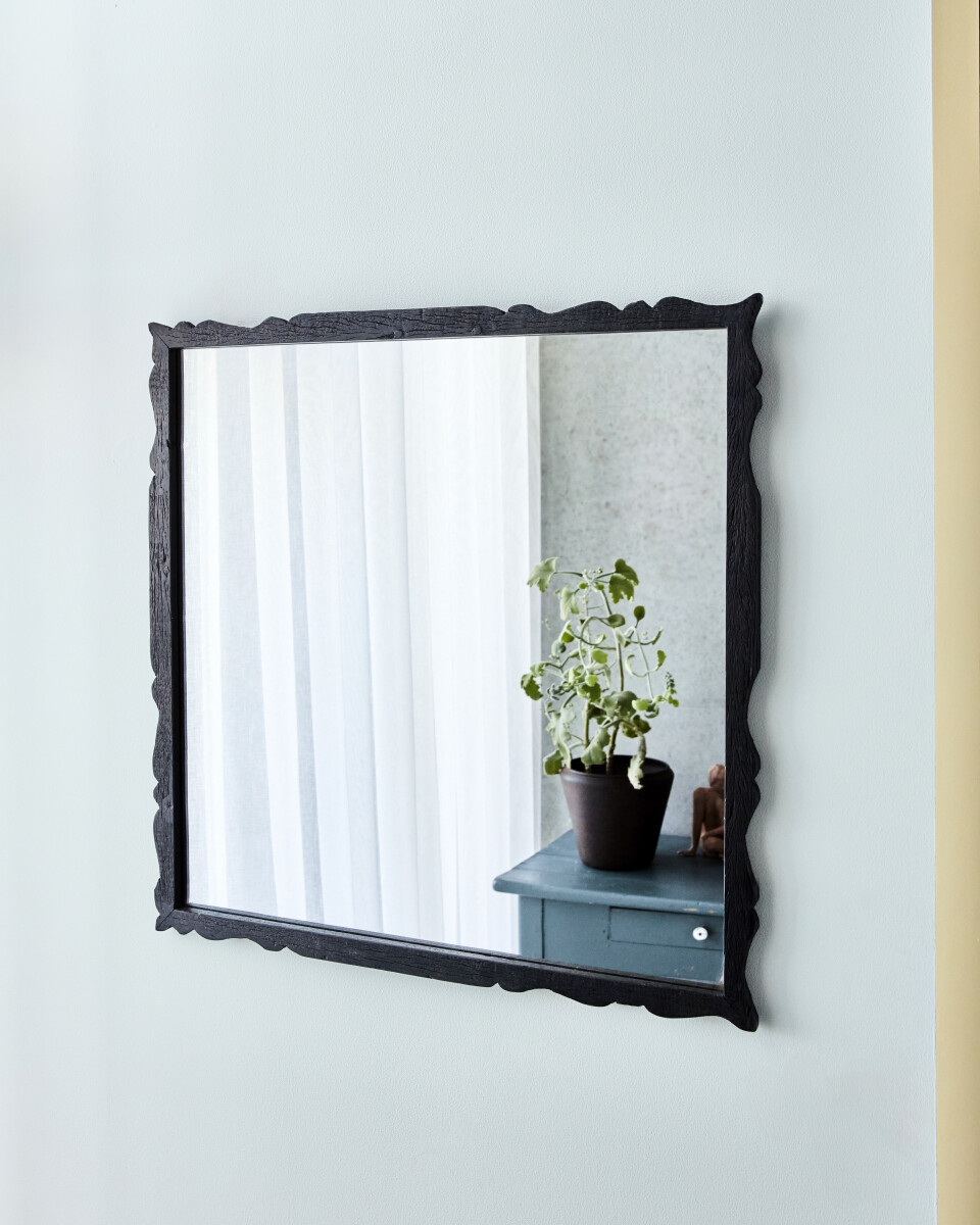 House Doctor - Spejl Til Væg - Hdcarve - Træ - Brun