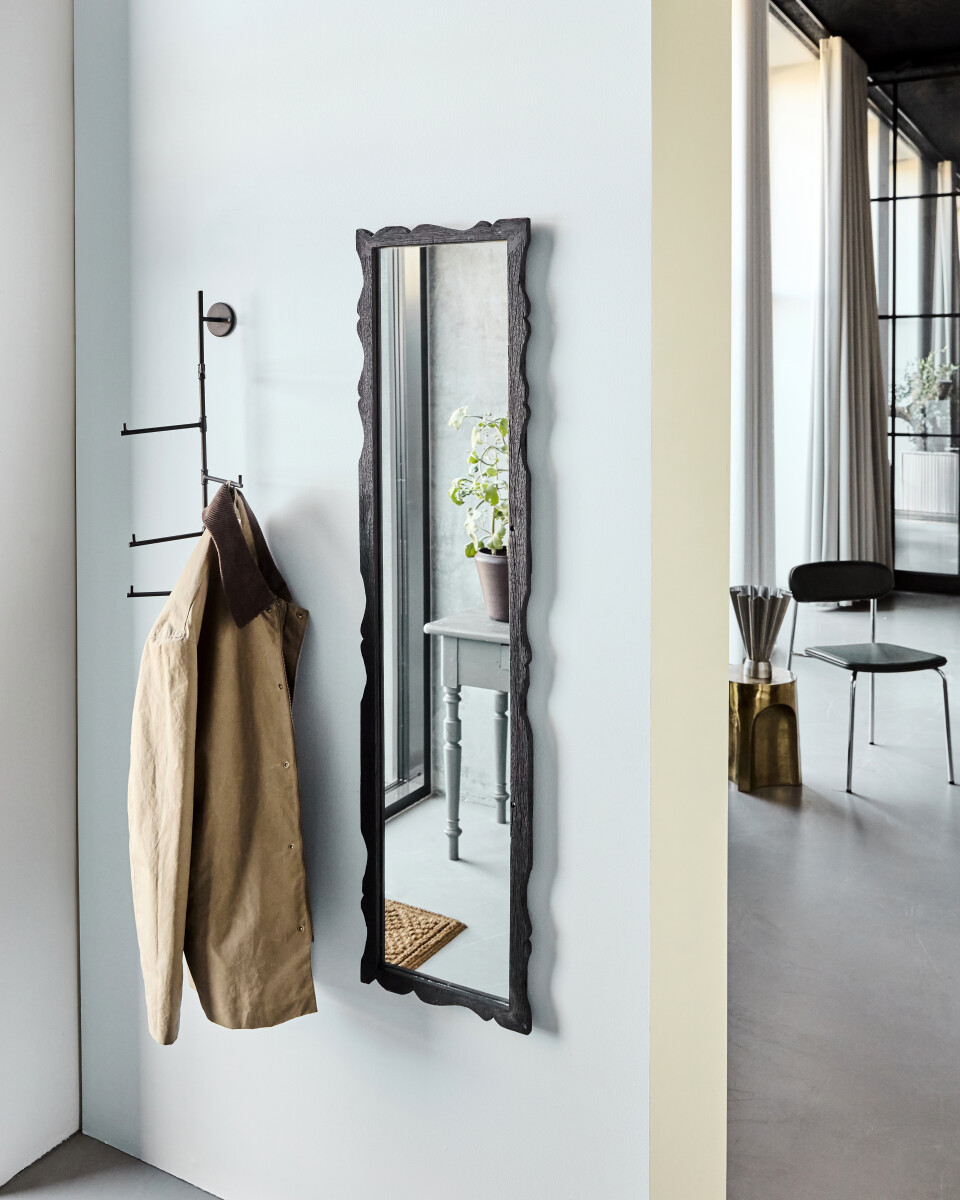 House Doctor - Spejl Til Væg - Hdcarve - Træ - Brun