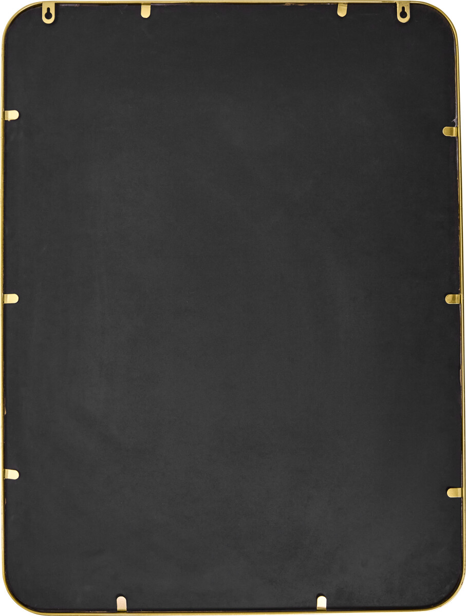 House Doctor - Spejl Til Væg - Hdmirror - Gylden - Stål Mdf - 60X80 Cm