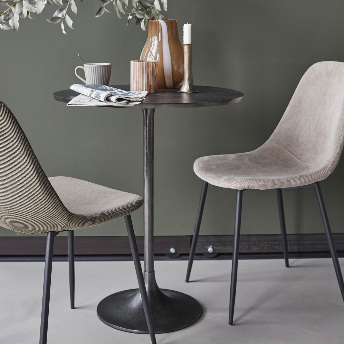 House Doctor - Spisebord - Hdpan - Rundt - Sort - Ø 61 Cm