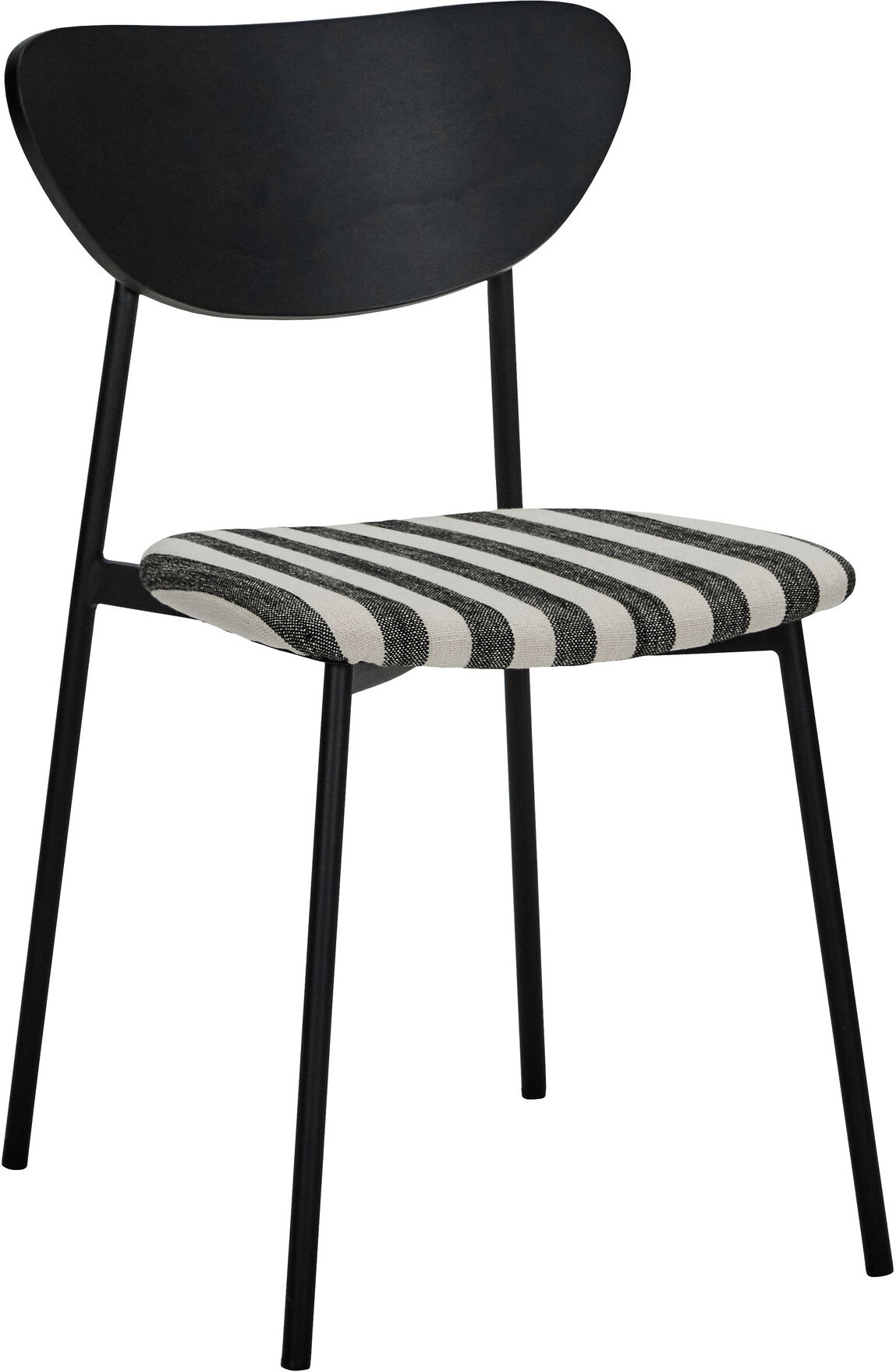 House Doctor - 2 Spisebordsstole - Hdmust - Stål - Sort Råhvid