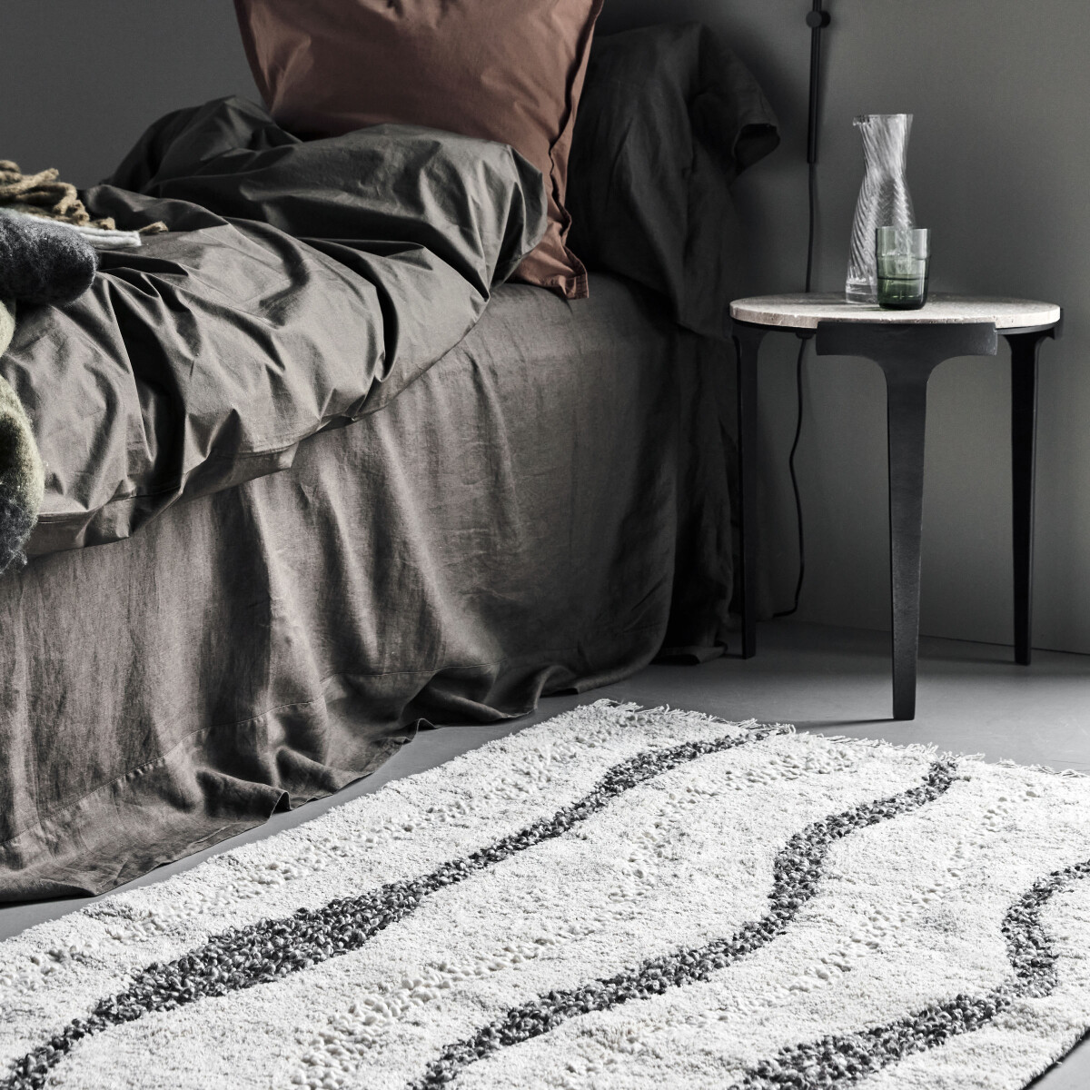 House Doctor - Gulvtæppe - Muzo - Beige - 90X180 Cm