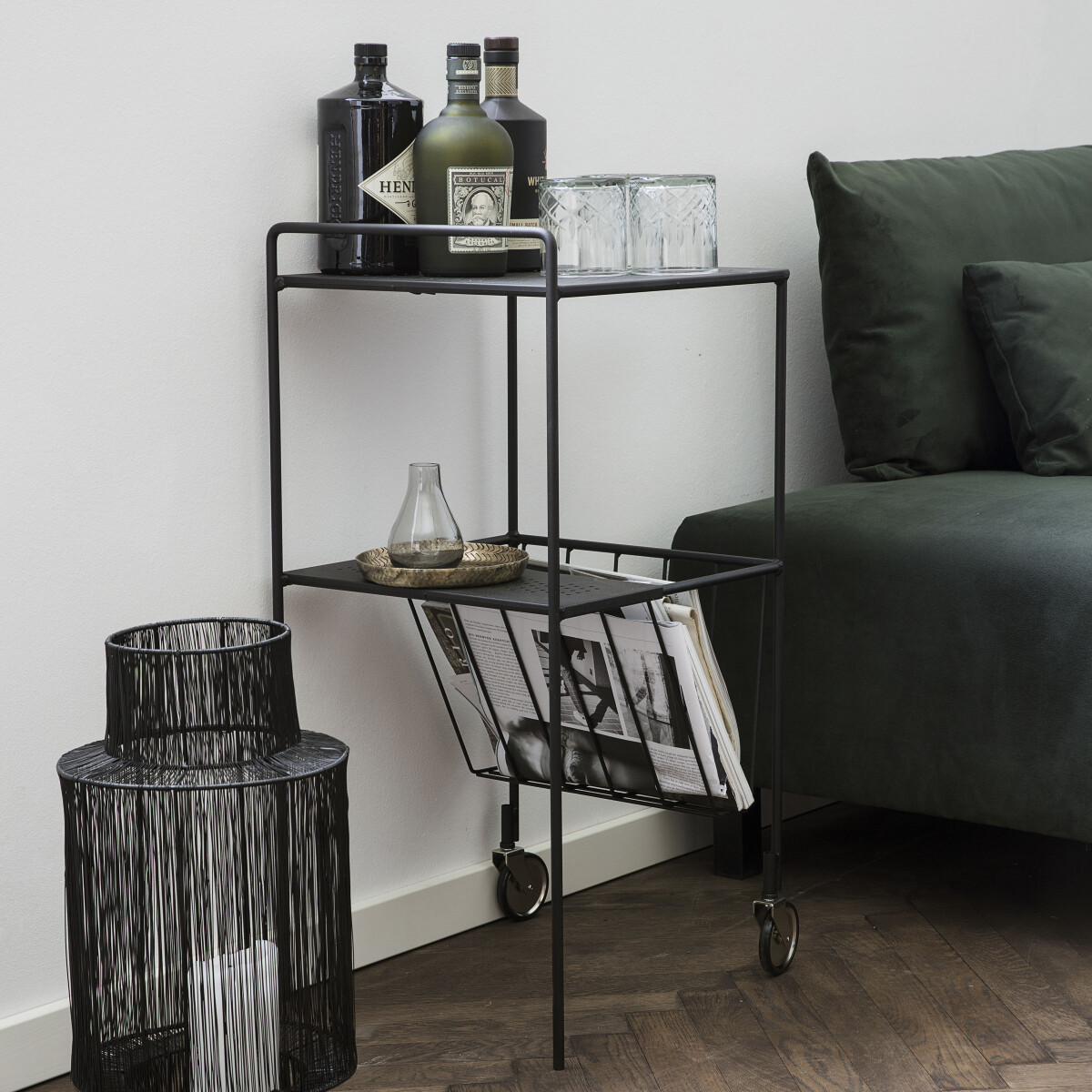 House Doctor - Rullebord - Use - Sort - 75X35X35 Cm