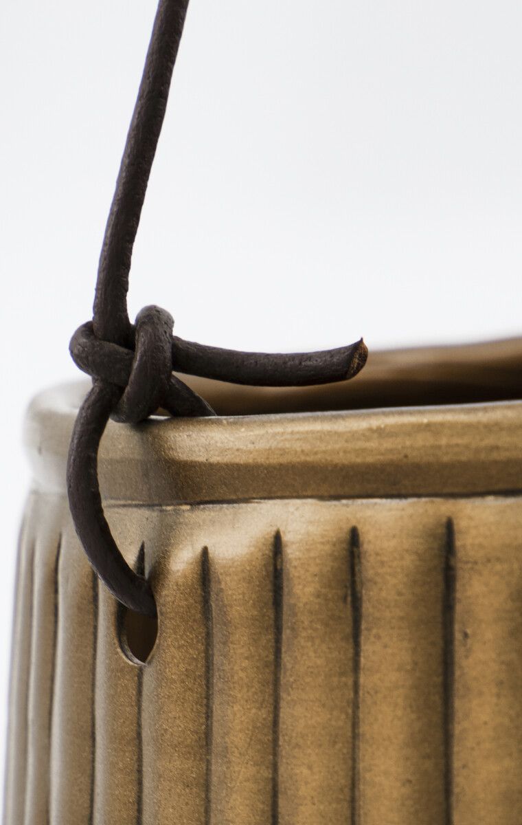 House Doctor - Hænge Urtepotter - Plan - Gylden - 2 Stk