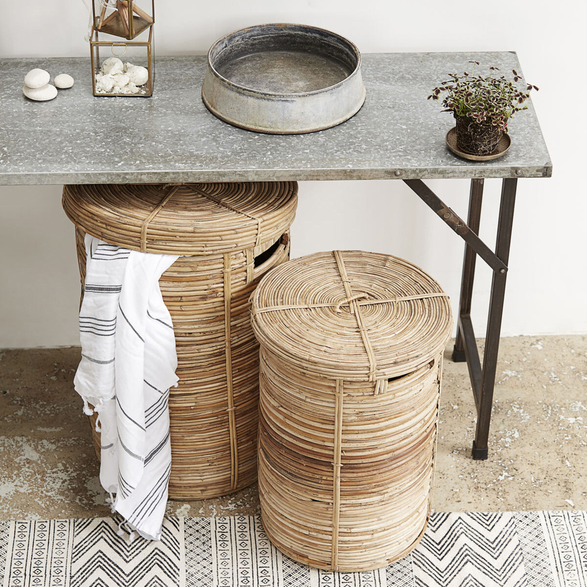 House Doctor - Vasketøjskurve - Chaka - Natur - 2 Stk