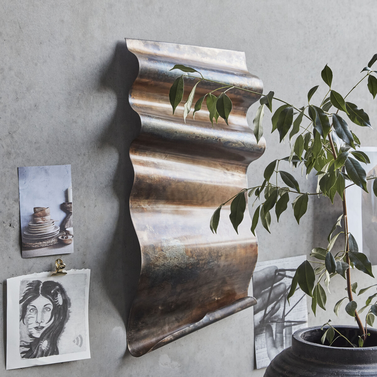 House Doctor - Vægkunst - Faha - Wall Art - Antik Brun