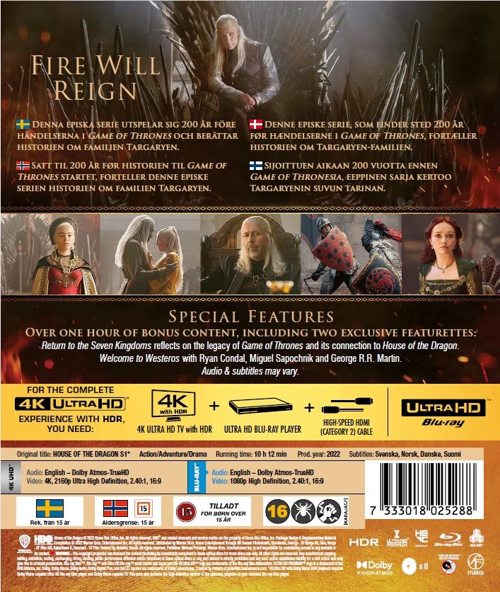 House Of The Dragon - Sæson 1