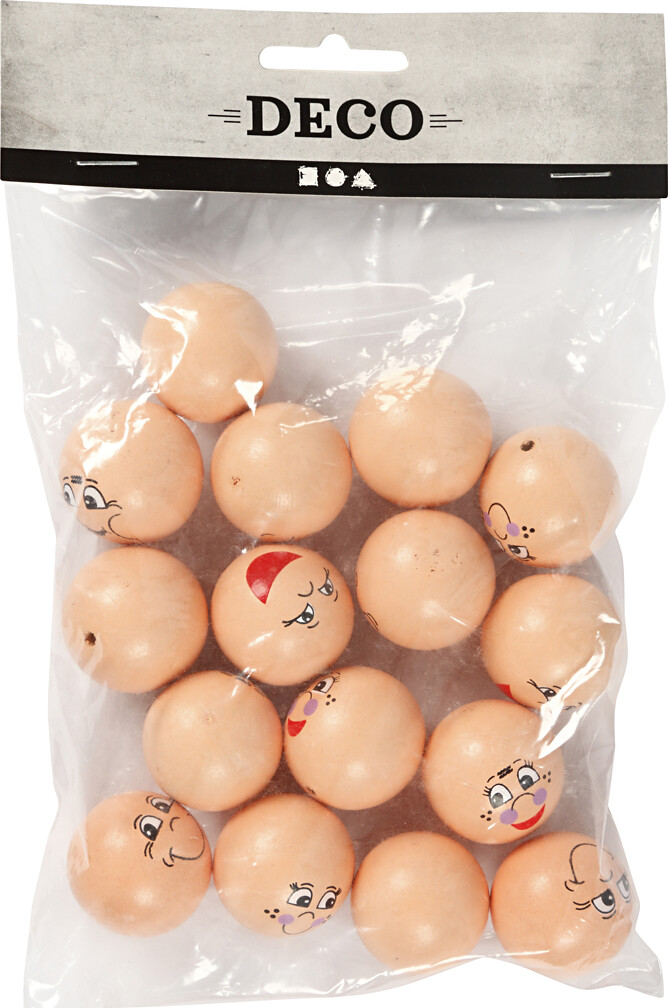 Hoveder - Ø 30 Mm - Lys Pudder - 16 Stk