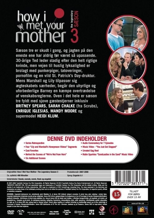 How I Met Your Mother Sæson 3 Dvd → Køb Tv Serien Her Gucca Dk