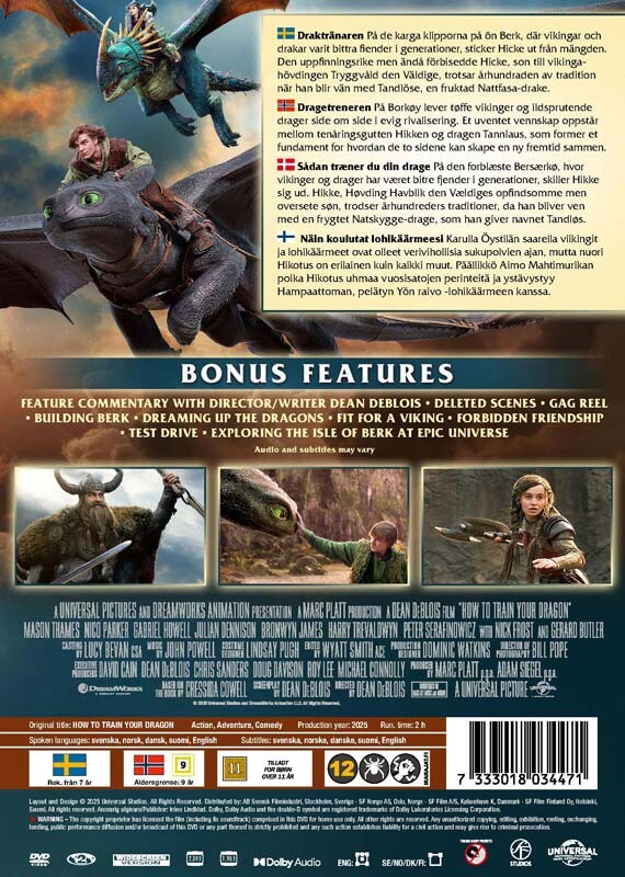 Sådan Træner Du Din Drage Dvd - Live Action 2025 How To Train Your Dragon