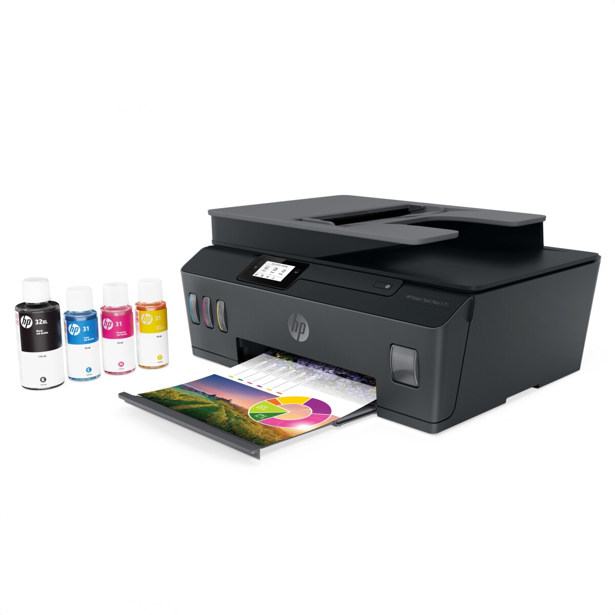 Hp - Smart Tank Plus 570 All-In-One Wireless